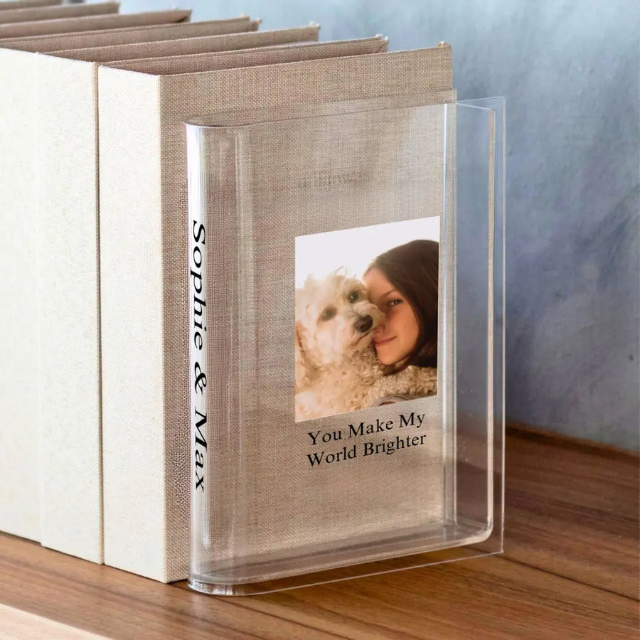 Customize Photo Book Vase Made-To-Order Home Decor Keepsake Personalize Photo Gifts